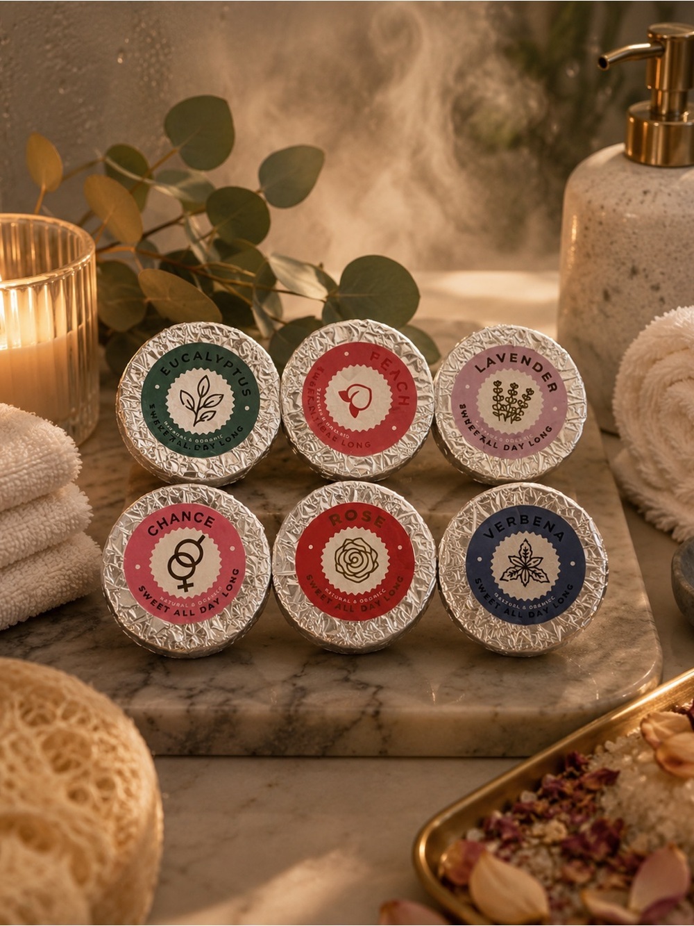 Aromatherapy Shower Steamers Set of 6 | Spa Shower Bombs | Relaxing Scents